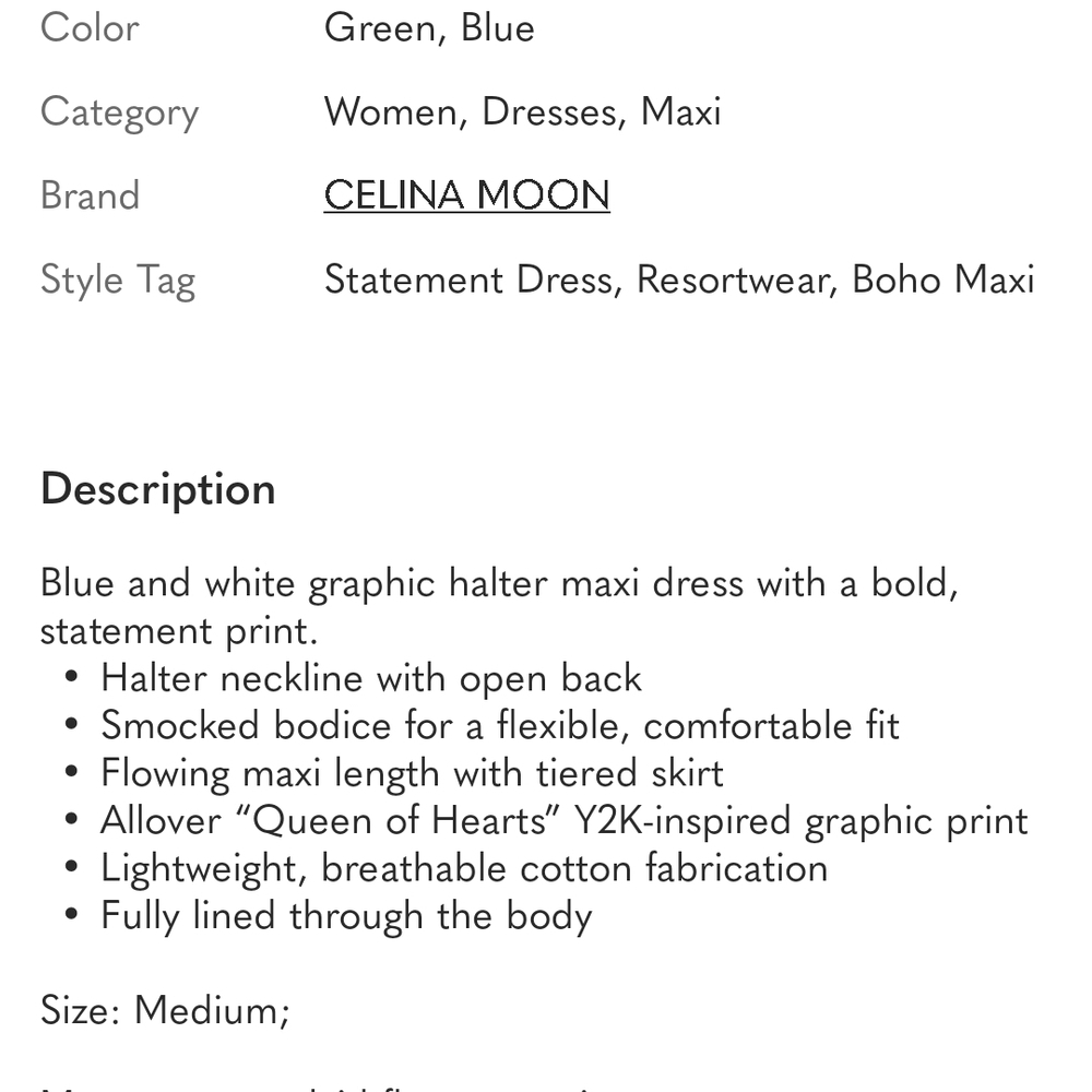 CELINA MOON Blue Patterned Maxi Dress - Picture 10 of 13